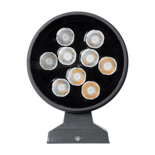 GloboStar® WALLLIGHT-GONA 90483 Φωτιστικό Τοίχου – Απλίκα LED 24W 2160lm 5° DC 24V Αδιάβροχο IP67 Μ13 x Π16.5 x Υ5cm Θερμό Λευκό 2700K – Γκρι Ανθρακί – 3 Years Warranty