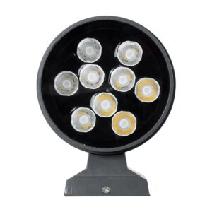 GloboStar® WALLLIGHT-GONA 90484 Φωτιστικό Τοίχου – Απλίκα LED 24W 2280lm 5° DC 24V Αδιάβροχο IP67 Μ13 x Π16.5 x Υ5cm Φυσικό Λευκό 4500K – Γκρι Ανθρακί – 3 Years Warranty