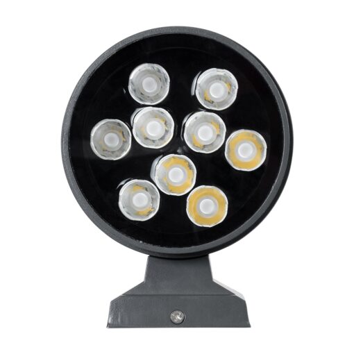 GloboStar® WALLLIGHT-GONA 90484 Φωτιστικό Τοίχου – Απλίκα LED 24W 2280lm 5° DC 24V Αδιάβροχο IP67 Μ13 x Π16.5 x Υ5cm Φυσικό Λευκό 4500K – Γκρι Ανθρακί – 3 Years Warranty