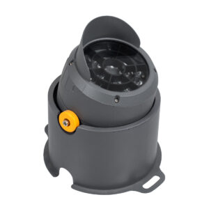 GloboStar® FLOOD-SIMA 90496 Κινούμενος Προβολέας – Σποτ Φωτισμού Wall Washer με Αντιθαμβωτική Γρίλια για Φωτισμό Κτιρίων LED 36W 3060lm 30° DC 24V Αδιάβροχο IP67 Μ21 x Π26 x Υ27cm RGBW DMX512 – Γκρι Ανθρακί – 3 Years Warranty