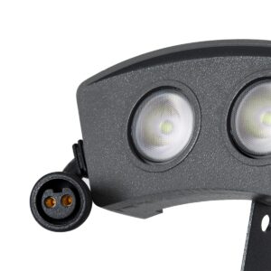 GloboStar® TREELIGHT-PLANTE 90514 Κυρτή Μπάρα Φωτισμού Wall Washer Ειδική για Φυτά – Δέντρα LED 3W 255lm 15° DC 24V Αδιάβροχο IP67 Μ11 x Π3 x Υ8.2cm Αρχιτεκτονικό Πορτοκαλί 2200K – Γκρι Ανθρακί – 3 Years Warranty