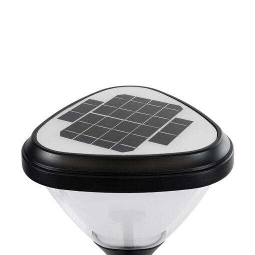 GloboStar® NATURE 90526 Αυτόνομο Ηλιακό Φωτιστικό Κήπου – Απλίκα Αρχιτεκτονικού Φωτισμού Εξωτερικού Χώρου LED 10W 330lm 120° με Ενσωματωμένο Φωτοβολταϊκό Panel 6V 2W & Επαναφορτιζόμενη Μπαταρία Li-ion 3.2V 1800mAh με Αισθητήρα Ημέρας-Νύχτας – Αδιάβροχο IP65 – Σώμα Αλουμινίου & ABS – Μ26 x Π29 x Υ36cm – Ψυχρό Λευκό 6000K – Μαύρο – 2 Χρόνια Εγγύηση