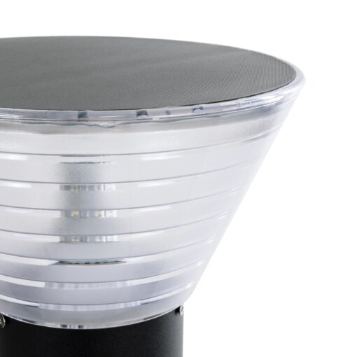 GloboStar® VEGGIE 90550 Φωτιστικό Κήπου – Κολωνάκι Αρχιτεκτονικού Φωτισμού Εξωτερικού Χώρου Μονόφωτο 1 x E27 AC 220-240V – Αδιάβροχο IP65 – Σώμα Αλουμινίου & ABS – Φ23 x Υ60cm – Μαύρο – 2 Χρόνια Εγγύηση