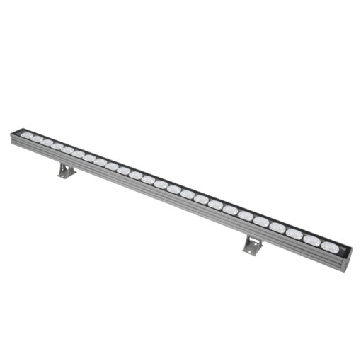 GloboStar® WASHER-JAVIA 90557 Μπάρα Φωτισμού Wall Washer LED 48W 3840lm 5° DC 24V Αδιάβροχο IP67 Μ100 x Π5.2 x Υ3.6cm (Υ8.5 με Βάση) Πολύχρωμο RGBW DMX512 – Γκρι Ανθρακί – 3 Χρόνια Εγγύηση