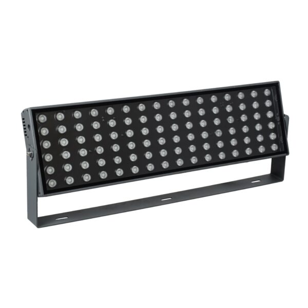 GloboStar® FLOOD-ZANA 90560 Προβολέας Wall Washer για Φωτισμό Κτιρίων LED 200W 18000lm 30° DC 24V Αδιάβροχο IP65 Μ70 x Π29 x Υ10cm Θερμό Λευκό 2700K – Γκρι Ανθρακί – 3 Years Warranty