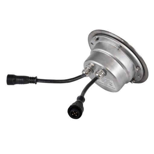 GloboStar® UNDERWATER-JULIA 90565 Υποβρύχιο Χωνευτό Φωτιστικό Σποτ Ειδικό για Σιντριβάνια LED 6W 540lm 15° DC 24V Αδιάβροχο IP68 Φ17 x Υ10.2cm Θερμό Λευκό 2700K – Ανοξείδωτο Ατσάλι – 3 Years Warranty