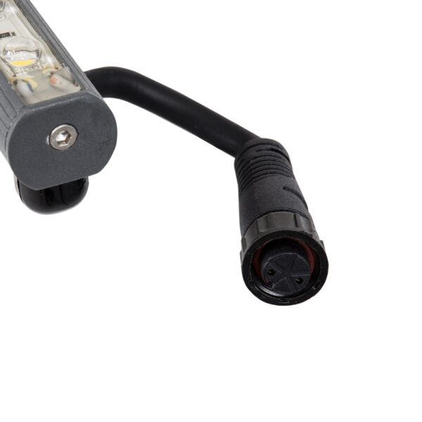 GloboStar® WASHER-STELLAR 90576 Μπάρα Φωτισμού Ultra Slim Wall Washer LED 12W 1140lm 30° DC 24V Αδιάβροχο IP67 Μ100 x Π2 x Υ1.8cm Φυσικό Λευκό 4500K – Γκρι Ανθρακί – 3 Years Warranty