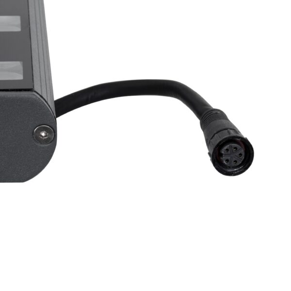 GloboStar® WASHER-PANDA 90578 Μπάρα Φωτισμού Ultra Slim Wall Washer LED 18W 1530lm 15° DC 24V Αδιάβροχο IP67 Μ100 x Π4 x Υ3.5cm Αρχιτεκτονικό Πορτοκαλί 2200K – Γκρι Ανθρακί – 3 Years Warranty