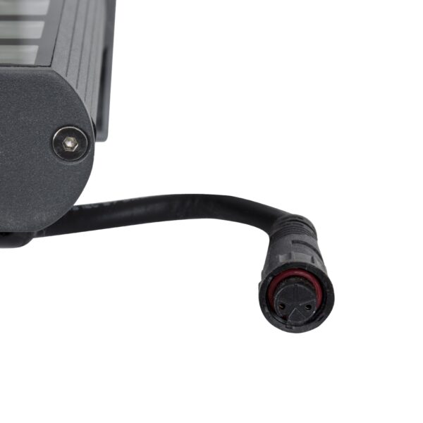 GloboStar® WASHER-PANDA 90582 Μπάρα Φωτισμού Ultra Slim Wall Washer LED 36W 3060lm 15° DC 24V Αδιάβροχο IP67 Μ100 x Π4 x Υ3.5cm Αρχιτεκτονικό Πορτοκαλί 2200K – Γκρι Ανθρακί – 3 Years Warranty