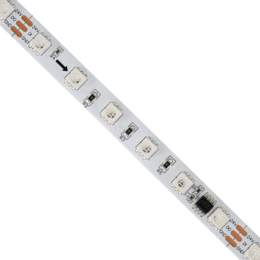 GloboStar® 90596 Digital Pixel Addressable Strip 3 PIN – Ψηφιακή Ταινία LED SMD 5050 14.4W/m 60LED/m 10PIXEL/m SPI/TTL Protocol IC WS2811/SM16703P 1152lm/m 120° DC 24V IP20 RGB – Λευκό Σώμα – Μ5000 x Π10 x Υ2mm – Συσκευασία 5 Μέτρων – 5 Χρόνια Εγγύηση