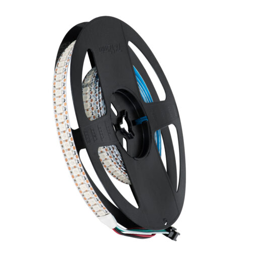 GloboStar® 90597 Digital Pixel Addressable Strip 3 PIN – Ψηφιακή Ταινία LED SMD 5050 36W/m 144LED/m 144PIXEL/m SPI/TTL Protocol IC WS2812/SK6812 2880lm/m 120° DC 5V IP20 RGB – Λευκό Σώμα – Μ2000 x Π12 x Υ2mm – Συσκευασία 2 Μέτρων – 5 Χρόνια Εγγύηση