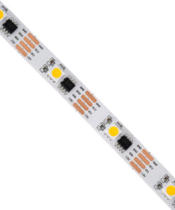 GloboStar® 90598 Digital Pixel Addressable Strip 4 PIN – Ψηφιακή Ταινία LED SMD 5050 9W/m 30LED/m 30PIXEL/m SPI/TTL Protocol IC TM1908 810lm/m 120° DC 12V IP20 Θερμό Λευκό 2700K – Λευκό Σώμα – Μ5000 x Π10 x Υ2mm – Συσκευασία 5 Μέτρων – 5 Χρόνια Εγγύηση