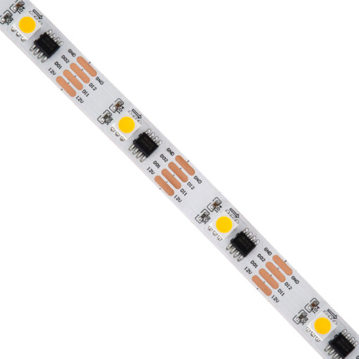 GloboStar® 90598 Digital Pixel Addressable Strip 4 PIN – Ψηφιακή Ταινία LED SMD 5050 9W/m 30LED/m 30PIXEL/m SPI/TTL Protocol IC TM1908 810lm/m 120° DC 12V IP20 Θερμό Λευκό 2700K – Λευκό Σώμα – Μ5000 x Π10 x Υ2mm – Συσκευασία 5 Μέτρων – 5 Χρόνια Εγγύηση