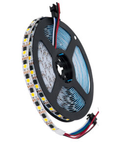 GloboStar® 90603 Digital Pixel Addressable Strip 4 PIN – Ψηφιακή Ταινία LED SMD 5050 14.4W/m 60LED/m 60PIXEL/m SPI/TTL Protocol IC TM1908 1296lm/m 120° DC 12V IP20 Θερμό Λευκό 2700K – Λευκό Σώμα – Μ5000 x Π10 x Υ2mm – Συσκευασία 5 Μέτρων – 5 Χρόνια Εγγύηση