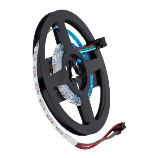 GloboStar® 90605 Digital Pixel Addressable Strip Ultra Slim 3 PIN – Nano Ψηφιακή Ταινία LED SMD 3535 14.4W/m 60LED/m 60PIXEL/m SPI/TTL Protocol IC WS2812/SK6812 1152lm/m 120° DC 5V IP20 RGB – Λευκό Σώμα – Μ2000 x Π4 x Υ1mm – Συσκευασία 2 Μέτρων – 5 Χρόνια Εγγύη