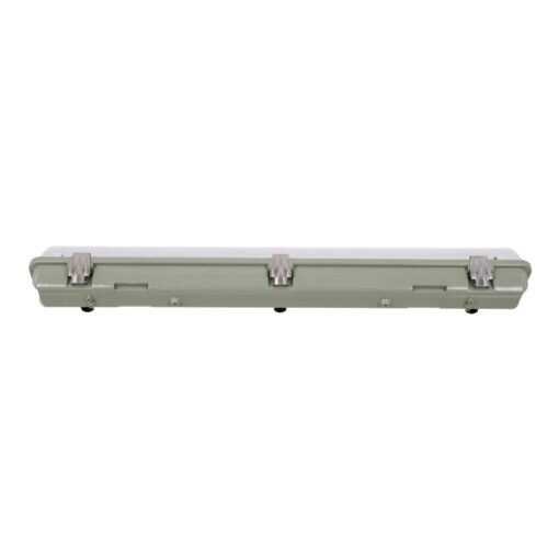 GloboStar® 90610 1 x 60cm T8 Tri-Proof Πλαστικό PC Σκαφάκι με Μεταλλικά Clips για Λάμπα Φθορίου LED Τροφοδοσίας Ενός Άκρου Αδιάβροχο IP65