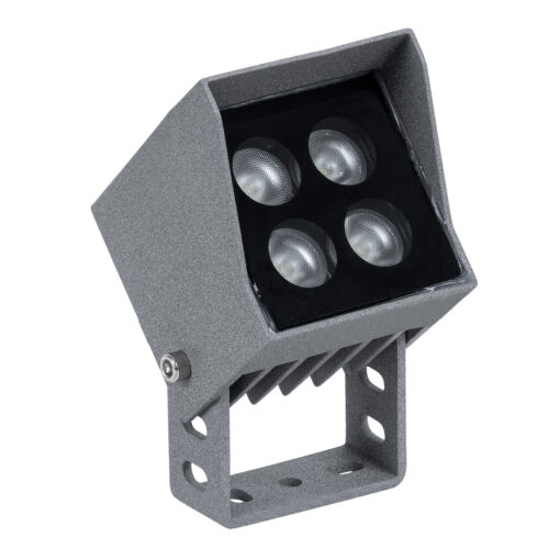 GloboStar® SPOT-JENA 90635 Σποτ Φωτισμου Wall Washer LED 8W 880lm 8° AC 220-240V Αδιάβροχο IP65 Μ8.5 x Π7.3 x Υ9.5cm Θερμό Λευκό 3000K – Γκρι Ανθρακί – 3 Years Warranty