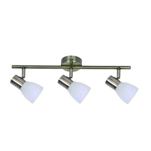 InLight Επιτοίχιο σποτ από μέταλλο σε οξυντέ απόχρωση (9065-3Φ-Οξυντέ)