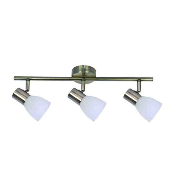 InLight Επιτοίχιο σποτ από μέταλλο σε οξυντέ απόχρωση (9065-3Φ-Οξυντέ)