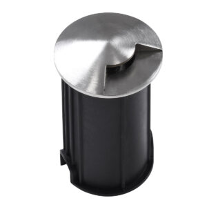 GloboStar® UNDERGROUND-RENA 90660 Χωνευτό Φωτιστικό Σποτ Δαπέδου One Sided LED 1W 110lm 30° DC 24V Αδιάβροχο IP68 Φ5 x Υ9cm Θερμό Λευκό 3000K – Ανοξείδωτο Ατσάλι – 3 Χρόνια Εγγύηση