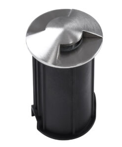 GloboStar® UNDERGROUND-RENA 90662 Χωνευτό Φωτιστικό Σποτ Δαπέδου Two Sided LED 1W 110lm 30° DC 24V Αδιάβροχο IP68 Φ5 x Υ9cm Θερμό Λευκό 3000K – Ανοξείδωτο Ατσάλι – 3 Χρόνια Εγγύηση