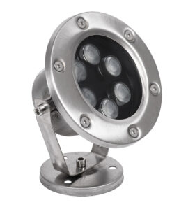 GloboStar® UNDERWATER-DINA 90677 Υποβρύχιο Φωτιστικό Σποτ Ειδικό για Σιντριβάνια LED 9W 945lm 30° DC 24V Αδιάβροχο IP68 Φ12 x Υ14cm Πολύχρωμο RGBW DMX512 – Ανοξείδωτο Ατσάλι – 3 Χρόνια Εγγύηση