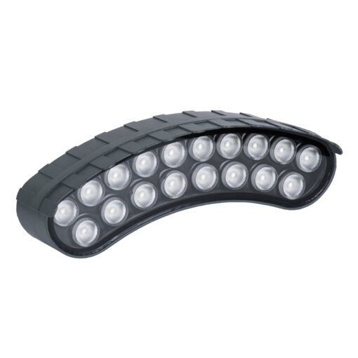 GloboStar® TREELIGHT-KINA 90686 Κυρτή Μπάρα Φωτισμού Wall Washer με Αντιθαμβωτική Γρίλια Ειδική για Φυτά – Δέντρα LED 18W 1530lm 15° DC 24V Αδιάβροχο IP67 L24.5 x W7 x H8cm RGBW DMX512 – Γκρι Ανθρακί – 3 Years Warranty