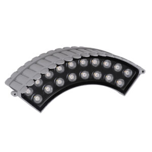 GloboStar® TREELIGHT-JINA 90691 Κυρτή Μπάρα Φωτισμού Wall Washer με Αντιθαμβωτική Γρίλια Ειδική για Φυτά – Δέντρα LED 18W 1710lm 10° DC 24V Αδιάβροχο IP67 L29 x W11 x H10.5cm Φυσικό Λευκό 4500K – Γκρι – 3 Years Warranty