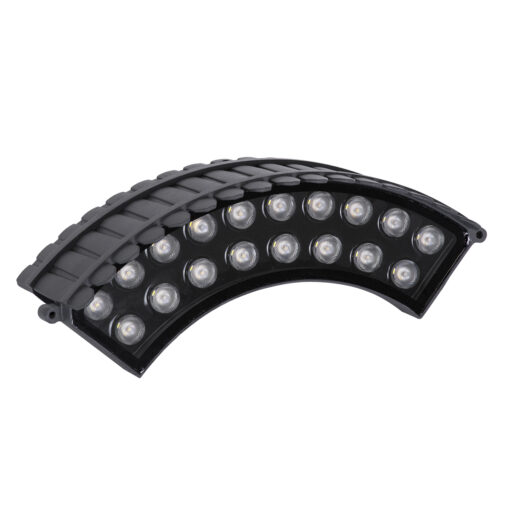 GloboStar® TREELIGHT-JINA 90694 Κυρτή Μπάρα Φωτισμού Wall Washer με Αντιθαμβωτική Γρίλια Ειδική για Φυτά – Δέντρα LED 18W 1710lm 10° DC 24V Αδιάβροχο IP67 L29 x W11 x H10.5cm Φυσικό Λευκό 4500K – Γκρι Ανθρακί – 3 Years Warranty