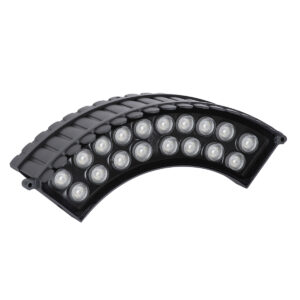 GloboStar® TREELIGHT-JINA 90695 Κυρτή Μπάρα Φωτισμού Wall Washer με Αντιθαμβωτική Γρίλια Ειδική για Φυτά – Δέντρα LED 18W 1530lm 10° DC 24V Αδιάβροχο IP67 L29 x W11 x H10.5cm RGBW DMX512 – Γκρι Ανθρακί – 3 Years Warranty