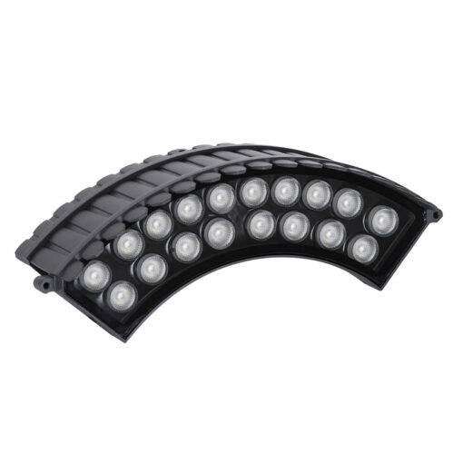 GloboStar® TREELIGHT-JINA 90695 Κυρτή Μπάρα Φωτισμού Wall Washer με Αντιθαμβωτική Γρίλια Ειδική για Φυτά – Δέντρα LED 18W 1530lm 10° DC 24V Αδιάβροχο IP67 L29 x W11 x H10.5cm RGBW DMX512 – Γκρι Ανθρακί – 3 Years Warranty