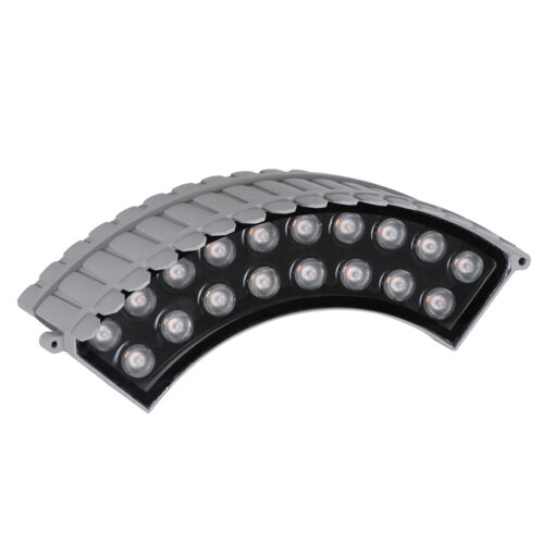 GloboStar® TREELIGHT-JINA 90697 Κυρτή Μπάρα Φωτισμού Wall Washer με Αντιθαμβωτική Γρίλια Ειδική για Φυτά – Δέντρα LED 18W 1530lm 10° DC 24V Αδιάβροχο IP67 L29 x W11 x H10.5cm Αρχιτεκτονικό Πορτοκαλί 2200K – Γκρι – 3 Χρόνια Εγγύηση