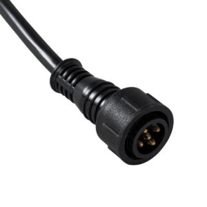 GloboStar® 90705 Ταχυσύνδεσμος Τροφοδοσίας για Wall Washer και Προβολείς IP65 – 5 Καλώδια +/- σε Power Connector 5 PIN Male για Πολύχρωμα RGB+RGBW