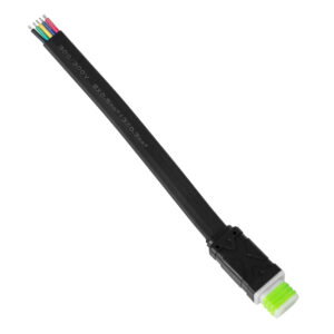 GloboStar® 90710 Ταχυσύνδεσμος Τροφοδοσίας για Wall Washer Tuber IP65 – 5 Καλώδια +/- σε Power Connector 5 PIN Male για Πολύχρωμα RGB+RGBW