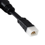 GloboStar® 90711 Ταχυσύνδεσμος Τροφοδοσίας T για Wall Washer Tuber – 2 Καλώδια +/- σε Power Connector 5 PIN Male & Power Connector 5 PIN Female για Πολύχρωμα RGB+RGBW Tuber