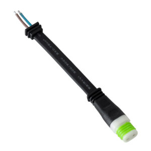 GloboStar® 90713 Ταχυσύνδεσμος Τροφοδοσίας για Wall Washer IP65 – 2 Καλώδια +/- σε Power Connector 2 PIN Male για Μονόχρωμα Wall Washer