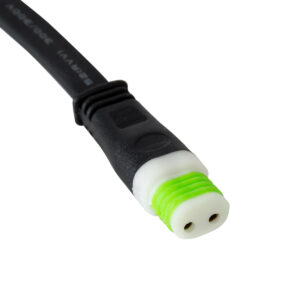 GloboStar® 90713 Ταχυσύνδεσμος Τροφοδοσίας για Wall Washer IP65 – 2 Καλώδια +/- σε Power Connector 2 PIN Male για Μονόχρωμα Wall Washer