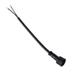 GloboStar® 90715 Ταχυσύνδεσμος Τροφοδοσίας για Wall Washer IP65 – 2 Καλώδια +/- σε Power Connector 2 PIN Male για Μονόχρωμα Wall Washer