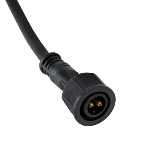 GloboStar® 90715 Ταχυσύνδεσμος Τροφοδοσίας για Wall Washer IP65 – 2 Καλώδια +/- σε Power Connector 2 PIN Male για Μονόχρωμα Wall Washer