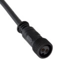 GloboStar® 90716 Ταχυσύνδεσμος Τροφοδοσίας για Wall Washer IP65 – 2 Καλώδια +/- σε Power Connector 2 PIN Female για Μονόχρωμα Wall Washer
