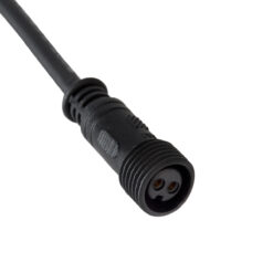 GloboStar® 90716 Ταχυσύνδεσμος Τροφοδοσίας για Wall Washer IP65 – 2 Καλώδια +/- σε Power Connector 2 PIN Female για Μονόχρωμα Wall Washer