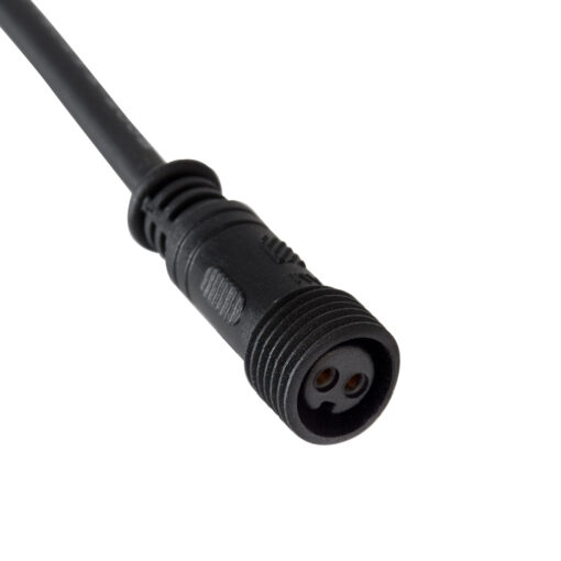 GloboStar® 90716 Ταχυσύνδεσμος Τροφοδοσίας για Wall Washer IP65 – 2 Καλώδια +/- σε Power Connector 2 PIN Female για Μονόχρωμα Wall Washer