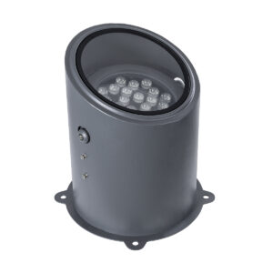 GloboStar® FLOOD-MILO 90737 Κινούμενος Προβολέας – Σποτ Φωτισμού Wall Washer για Φωτισμό Κτιρίων LED 24W 2160lm 10° AC 220-240V Αδιάβροχο IP67 Φ22 x Υ30cm Θερμό Λευκό 2700K – Γκρι Ανθρακί – 3 Χρόνια Εγγύηση