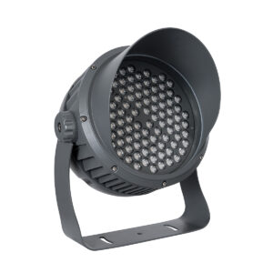 GloboStar® FLOOD-DIMO 90746 Προβολέας Wall Washer με Αντιθαμβωτική Γρίλια για Φωτισμό Κτιρίων LED 100W 9000lm 10° AC 220-240V Αδιάβροχο IP67 Μ34 x Π36 x Υ44cm Θερμό Λευκό 2700K – Γκρι Ανθρακί – 3 Χρόνια Εγγύηση