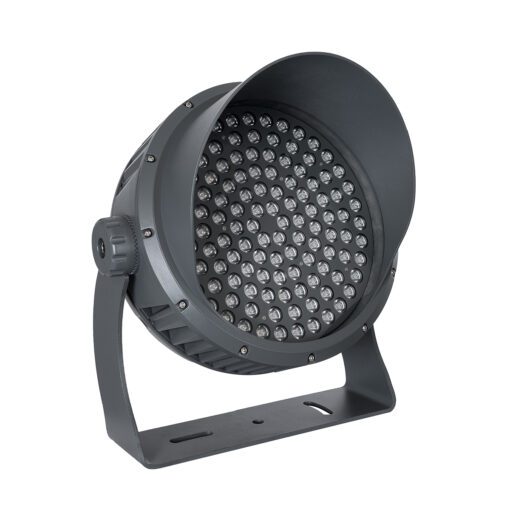 GloboStar® FLOOD-DIMO 90749 Προβολέας Wall Washer με Αντιθαμβωτική Γρίλια για Φωτισμό Κτιρίων LED 150W 13500lm 10° AC 220-240V Αδιάβροχο IP67 Μ43 x Π45 x Υ46cm Θερμό Λευκό 2700K – Γκρι Ανθρακί – 3 Χρόνια Εγγύηση