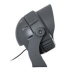 GloboStar® FLOOD-DIMO 90749 Προβολέας Wall Washer με Αντιθαμβωτική Γρίλια για Φωτισμό Κτιρίων LED 150W 13500lm 10° AC 220-240V Αδιάβροχο IP67 Μ43 x Π45 x Υ46cm Θερμό Λευκό 2700K – Γκρι Ανθρακί – 3 Χρόνια Εγγύηση