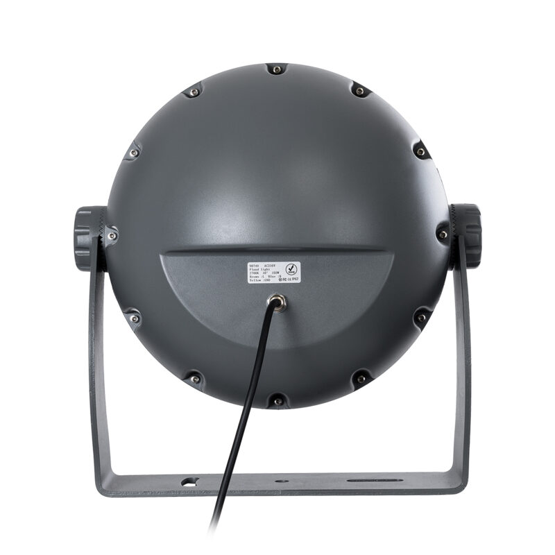 GloboStar® FLOOD-DIMO 90749 Προβολέας Wall Washer με Αντιθαμβωτική Γρίλια για Φωτισμό Κτιρίων LED 150W 13500lm 10° AC 220-240V Αδιάβροχο IP67 Μ43 x Π45 x Υ46cm Θερμό Λευκό 2700K – Γκρι Ανθρακί – 3 Χρόνια Εγγύηση