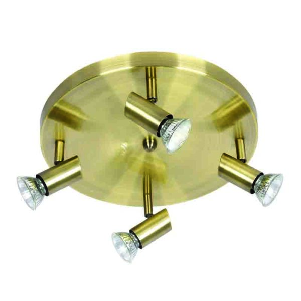 InLight Επιτοίχιο σποτ από μέταλλο σε οξυντέ απόχρωση (9075-4Φ-Οξυντέ)