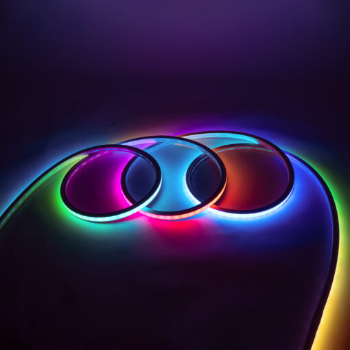 GloboStar® NEONIO 90753 Digital Pixel Addressable Neon Strip – Ψηφιακή Ταινία Neon Flex LED SMD 5050 14.4W/m 60LED/m 20PIXEL/m SPI/TTL Protocol IC SM16703P/WS2811/WS2812 864lm/m 90° DC 12V Αδιάβροχη IP67 Πολύχρωμη RGB – Λευκό Σώμα – Μ1000 x Π1.4 x Υ1.4cm – Συσκευασία 10 Μέτρων – 2 Χρόνια Εγγύηση