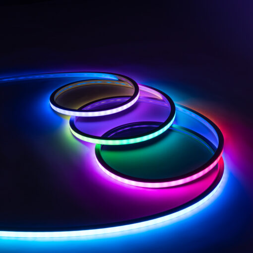 GloboStar® NEONIO 90753 Digital Pixel Addressable Neon Strip – Ψηφιακή Ταινία Neon Flex LED SMD 5050 14.4W/m 60LED/m 20PIXEL/m SPI/TTL Protocol IC SM16703P/WS2811/WS2812 864lm/m 90° DC 12V Αδιάβροχη IP67 Πολύχρωμη RGB – Λευκό Σώμα – Μ1000 x Π1.4 x Υ1.4cm – Συσκευασία 10 Μέτρων – 2 Χρόνια Εγγύηση